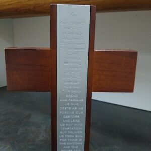 Lords Prayer Wooden Cross
