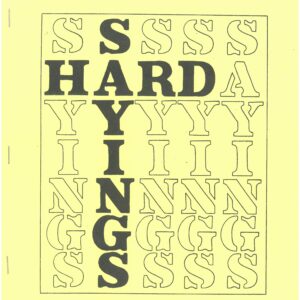 Hard Sayings