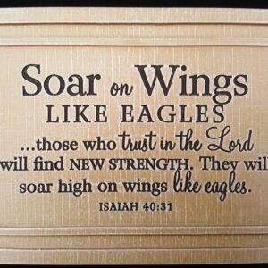 Soar on Wings Plaque