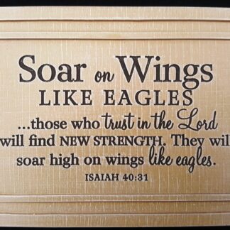 Soar on Wings Plaque
