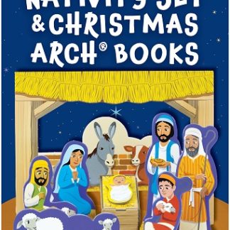 Nativity Set with Christmas Arch Books